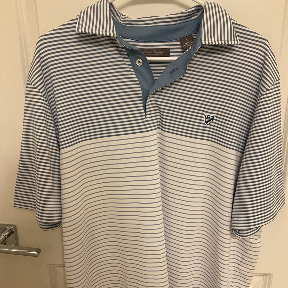 NWOT L signature collection Cremieux striped Polo